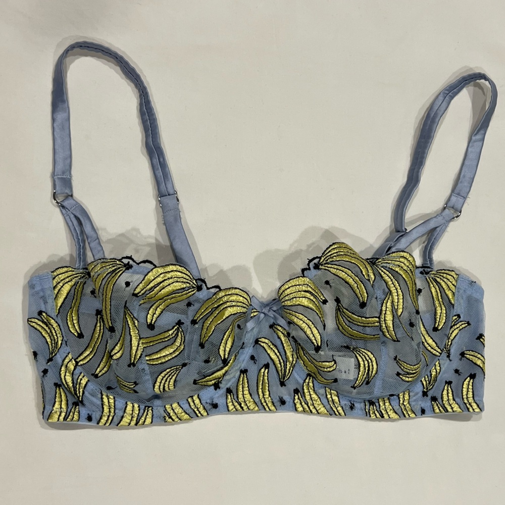 fleur du mal | banana balconette bra 34C 🍌